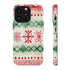Icelandic Watercolor inspired by Christmas Sweaters - Impact Resistant Phone Case iPhone 13 Pro Glossy